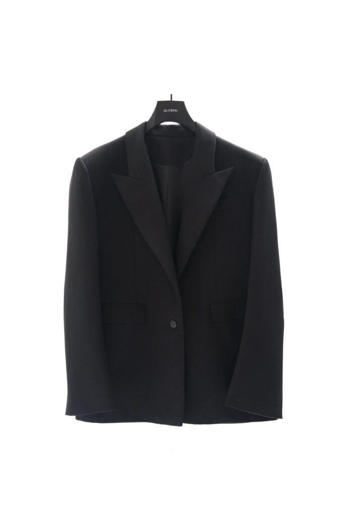 Black Tailored Wool Jacket