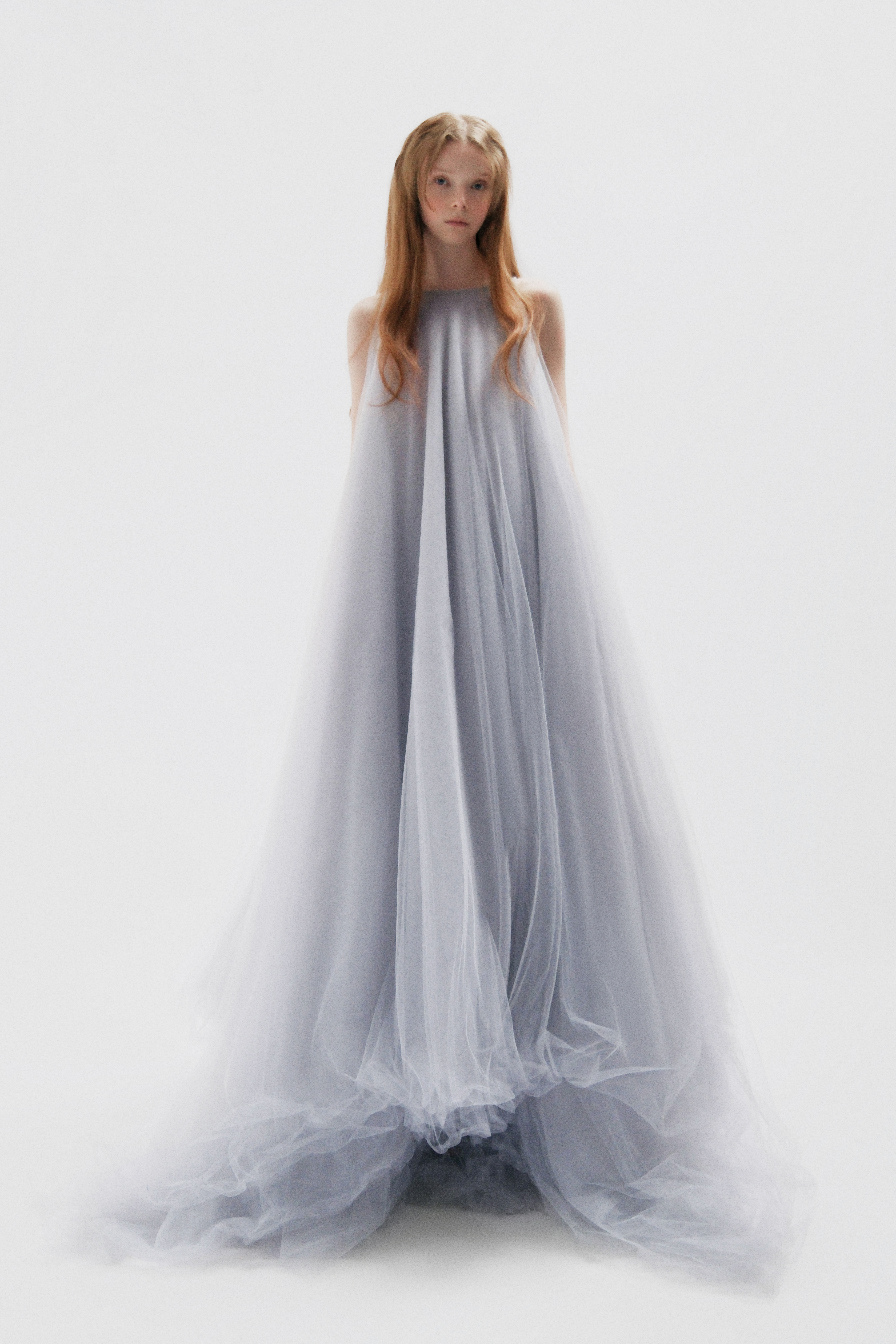 Seamless Blue Tulle Dress